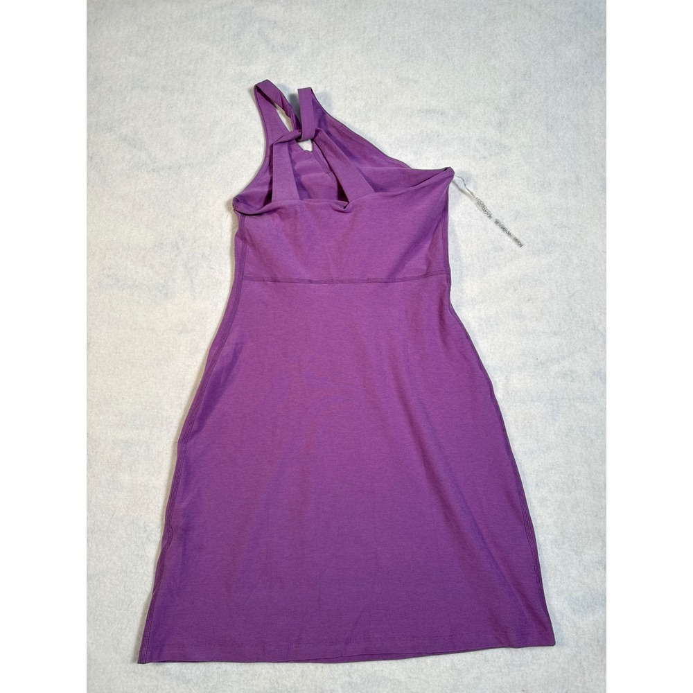 Beyond Yoga Women XS Dress Spacedye One Shoulder Bright Iris Purple SD6190 NWT - Picture 4 of 11